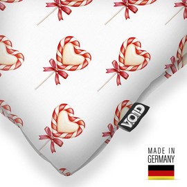 VOID Weihnachten Herzgebäck Herz Kissenbezug Kissenhülle Sofa Couch Wohnzimmer Dekoration Weihnachten Deko Winter Outdoor Garten Kissen bezug deko, Kissen Größe:50 x 50 cm