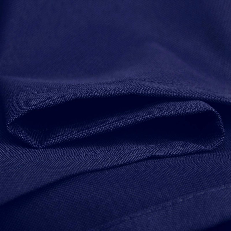 Homehold 200x200cm Navy Blue Bathroom Curtain With Hooks, Extra Long