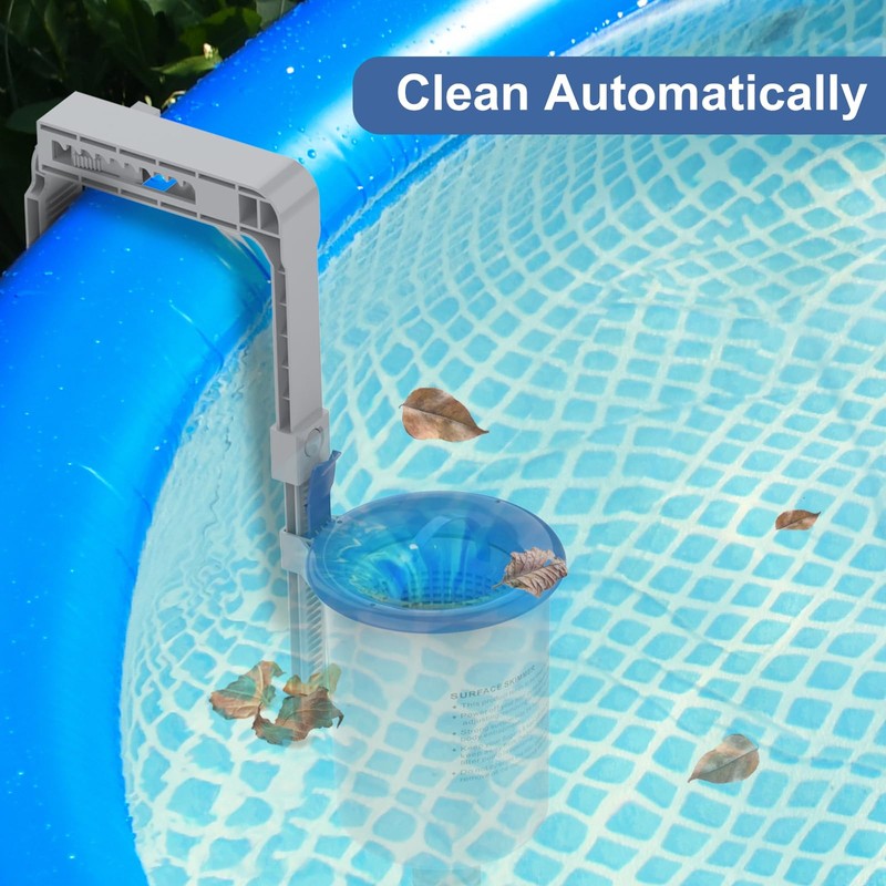 Sepetrel Above Ground Pool Surface Skimmer, Wall Mount Pool Maintenance
