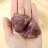 XIANNVXI Cherry Quartz Crystal,1.77-2.17" Raw Crystal Quartz Stone,Natural Healing Crystal