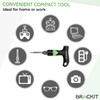 Brackit Dual Drive Ratchet T Handle Screwdriver and Bit Set