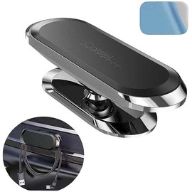 Callstel Handy-Kfz-Halterung: 2er-Set Kfz-Handyhalterungen für Armaturen, 360° drehbar, inkl. Magnet (Handy Halterungen Magnet, Armaturenbrett)