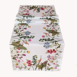 Raebel Table Runner, Table Runner, Table Runner, Summer Flowers, Various Sizes, Multi, Table Linen Size: Table Runner 40 x 90 cm