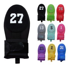 Sliding Mitt with Custom Number Baseball Softball. Baserunner Protection Glove, 9 Color Choices and 2 Sizes