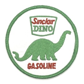 Retro Sinclair Gas Dino Racing Oil Patch Iron Sew On Vintage Style Retro Cap Hat
