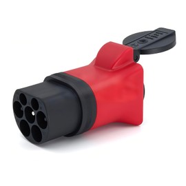 VOBOR Typ 2 auf Schuko Adapter, Typ2 EV Ladegerät 16A 3.5KW für Ladestation, Schuko Steckdose Adapter für Roller, Elektrorollstühle, Elektrofahrräder EV