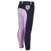 PFIFF Elisa - Pantaloni da Equitazione per Bambini, Blu (Blu/Lilla),