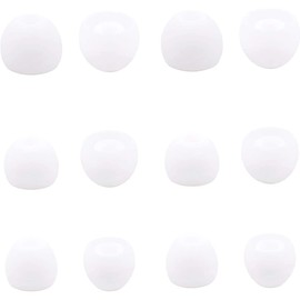 ALXCD Ear Tips Compatible with JBL Vibe 100 TWS in-Ear Headphones, 6 Pairs S/M/L Sizes Replacement Soft Silicone Earbud Tips Eartips, Compatible with JBL Vibe 100 TWS，White