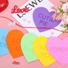 Whaline Valentine's Day Pastel Felt Heart Garland Banner for Indoor