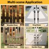 URDOGSL 12" Heavy Duty Cane Bolts for Gates with Black