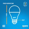 iGoto F3P20112 Pack de 3 Focos 12w A55 Luz Calida