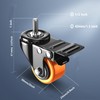Stem Caster Wheels 2 inch Heavy Duty, Swivel Threaded Stem