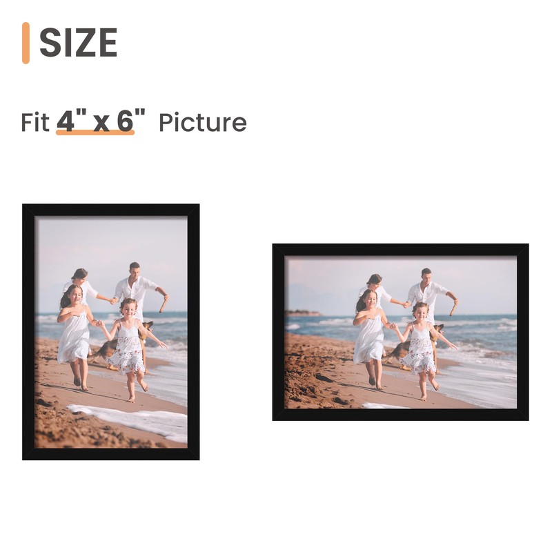 upsimples 4x6 Picture Frame Set of 3, Made of High