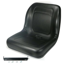 The ROP Shop | Black High Back Seat fits JCB Forklifts Telehandlers 930, 520, 520-40, 520-50