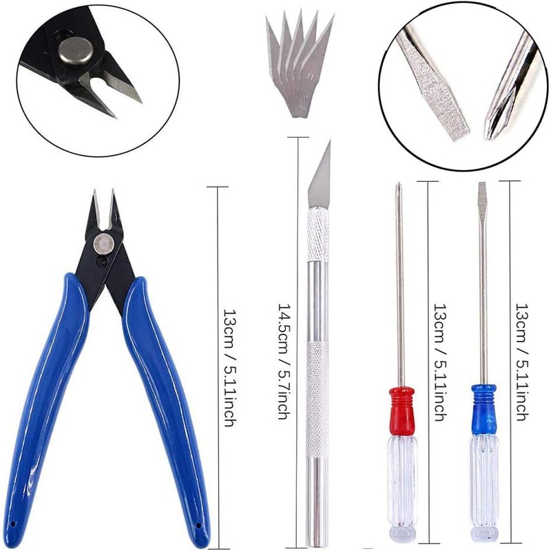 22 Pieces of Gundam Tool Kit, Gunpla Tool Kit, Modeler,