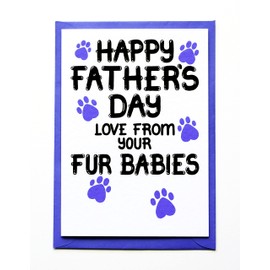 Fathers Day Card From Fur Babies, Father's Day Card For Dog, Cat Dad, Grandpa