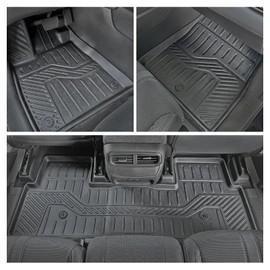 HOUCLEMIC Cargo Mat for 2023-2025 Honda Pilot Floor Mats with Backrest Mat Cargo Liner Replacement for Honda Pilot Accessories Door Sill Protector Trunk Mat