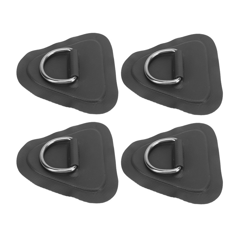 4 Pcs D Ring Patch Stainless Steel D Ring Pad
