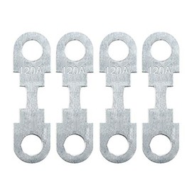 sourcingmap 4pcs 120A Flat Fuse Strip Metal for Car Automobile DC 32V Universal