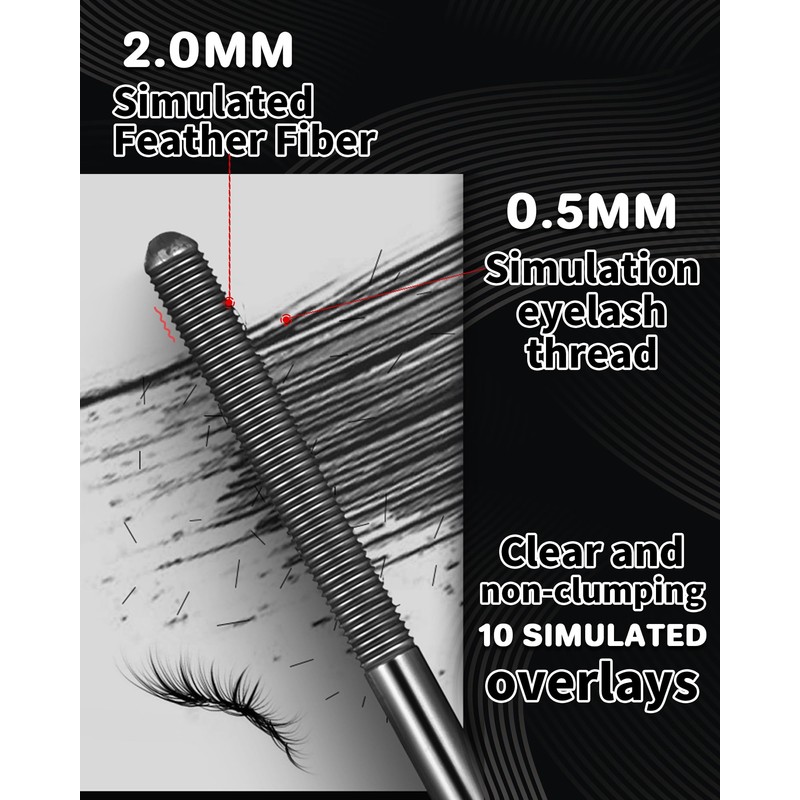 Iron Wand Mascara - Waterproof Tubing Mascara for Length &