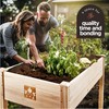 Maple99 Raised Garden Bed with Legs 48x24x30 - Natural Cedar