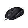 Logicool M110snBK Wired Quiet Mouse, Symmetrical, USB, Easy Connection, Quiet