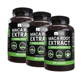 Pure Maca Root Extract Capsules PURE ORIGINAL INGREDIENTS Maca Root, 3 units, 365 tablets / 퓨어 마카 루트 추출물 캡슐 PURE ORIGINAL INGREDIENTS Maca Root, 3개, 365정