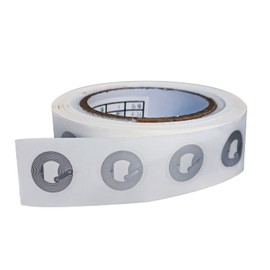 NFC Stickers Ntag213 NFC Tags 25mm White Blank NFC Circular Sticker Writable and Programmable, 144 Bytes Memory, Compatible with NFC Enabled Devices (100PCS, Round)