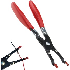 Soldering Pliers Metal Car Soldering Clamp Multi Function Wire Soldering Plier Soldering Aid Pliers Wire Welding Clamp Pick up Aid Tool for Automobile Maintenance Repairing（red）