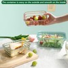 Taiuloo Set of 3 Salad Bowls with Lids, BPA Free