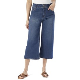 Gloria Vanderbilt Women's Shape Effect Tummy Sculpt High Rise Culotte Standard, Prato