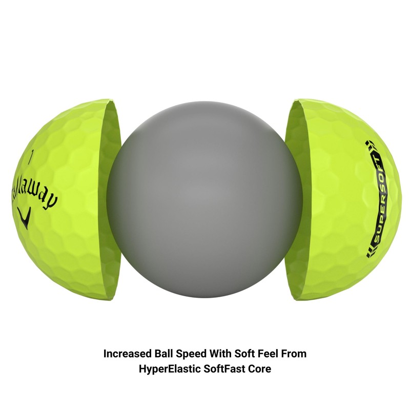 Callaway 2023 Supersoft Golf Balls, Green (Pack of 12)