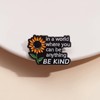 Enamel Lapel Sunflower Pins Plated Badge - Literature Series In