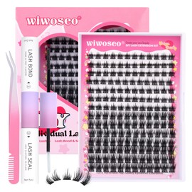 wiwoseo Eyelashes Natural Volumn Faux Mink Lashes Natural Wispy Fluffy Curly Lashes 17MM 3D Effect Fake Eyelashes Little Dramatic 10 Pairs Pack