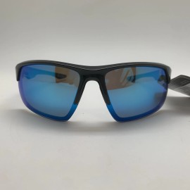 Foster Grant T101.1  Foster Grant FGTR 23 345 BLK POLARIZED  Black Blue Mirrored Sunglasses