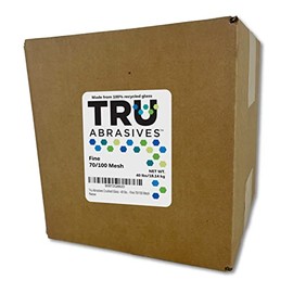 Tru Abrasives Crushed Glass - 40 lbs. - Fine 70/100 Mesh