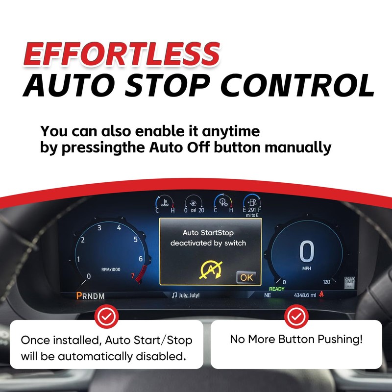 Auto Start Stop Eliminator for 2021-2026 Ford F150-Auto Stop Engine