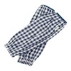 Agumi W Gauze Arm Cover, Gingham Check Navy Blue, Work