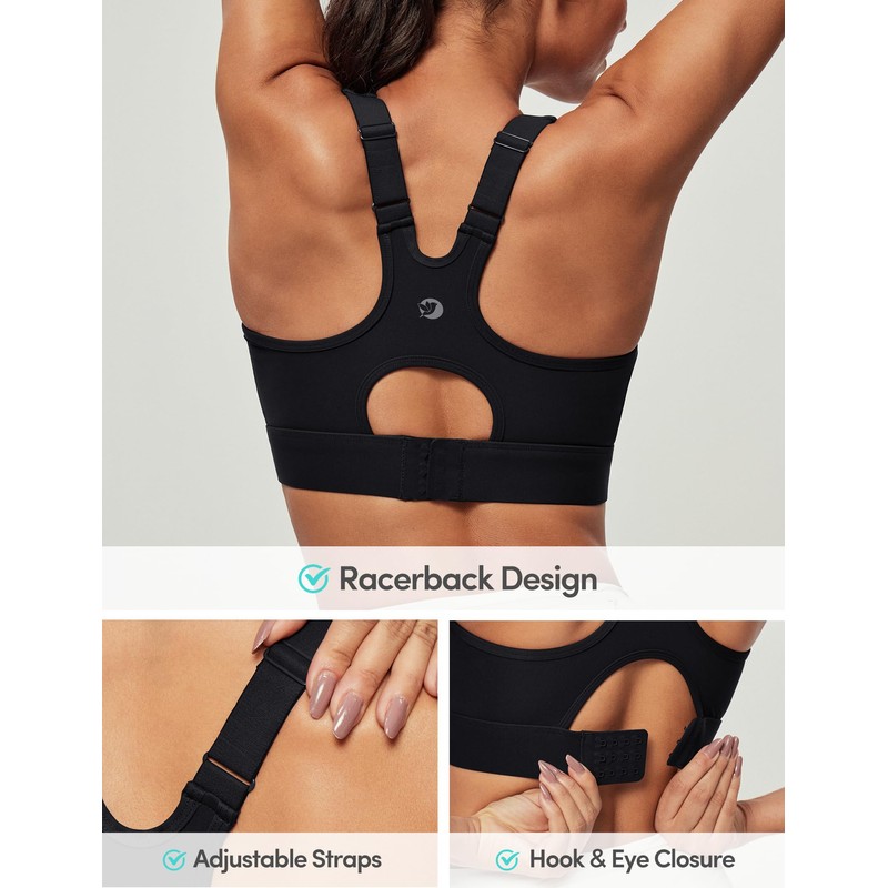 IUGA High Impact Sports Bras for Women High Support Racerback