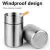WANGCL Stainless Steel Car Ashtray with Lid, Car Ashtray, Odourproof,