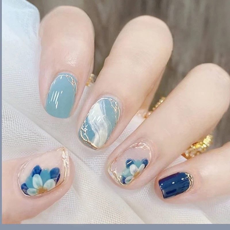 HAPVITAL 24 Pieces Popular Nail Tips, Nail Tips, Handmade Nail
