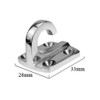 Kanirope® Wall Bracket with Hooks Bronzed for Barrier Cord Barrier