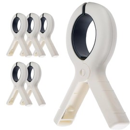 Beach Towel Clips, 6 Pcs Large Laundry Clip Towel Pegs for Beach Chairs Cruise Heavy Duty, Strong Grip Clothes Pegs Non-Slip Towel Pegs for Sunbeds, Sun Loungers, Pool Chairs, Laundry (Blue)