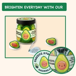 60 Positive Avocado Cards, Emotional Support Avocado, Positive Pickle Gifts for Women, Affirmation Cards for Mom, from Daughter, Son Christmas (Positive Avocado)