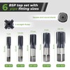 Litorange 5 PCS BSP Pipe Tap Set, 4340 Steel Threader
