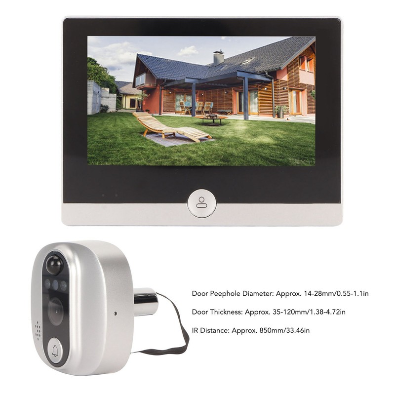 Digital Door Viewer WiFi with 4.3in LCD Display 1080P for
