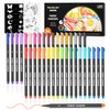 Shuttle Art Fabric Pens, Set of 36 Colors, Fabric Markers,