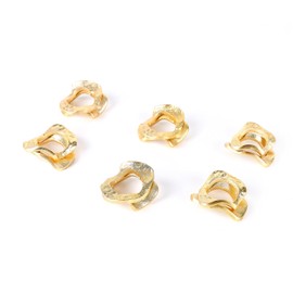 Napkin Ring Holders, Napkin Rings, Napkin Rings Set of 8, Napkin Ring Holders for Cloth Napkins, Round Serviette Rings, Napkin Ring Set, Napkin Ring Bulk - Golden