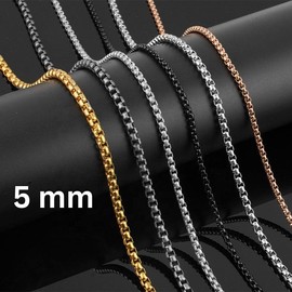 Orthodox Cross & Necklace - Cross Color: Gold Cross, Chain Size: 5 mm Black Rope (Adjustable)