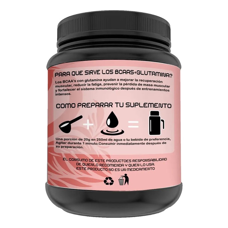 Aminoácidos Bcaas Glutamina Flamish 1kg Varios Sabores